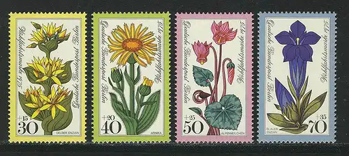 510-513 Wofa Alpenblumen 1975, Satz **