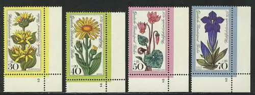 510-513 Wofa Alpenblumen 1975, FN2 Satz **