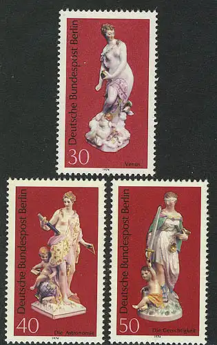 478-480 Berliner Porzellan 1974, Satz **