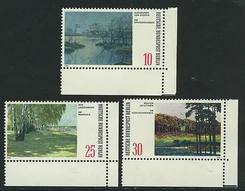 423-425 Paysages 1972, coin et ensemble **