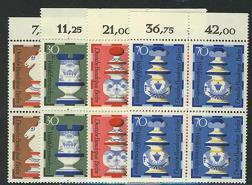 435-438 Wofa Schachfiguren 1972, OR-Vbl Satz **