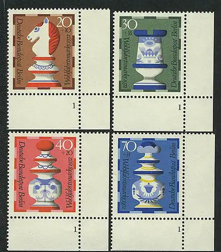 435-438 Wofa Schachfiguren 1972 , FN1 Satz **