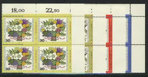 473-476 Wofa Blumensträuße 1974, E-Vbl o.r. Satz **