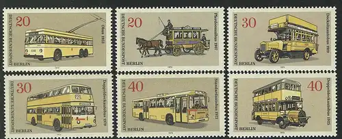 446-451 Berliner Verkehrsmittel Omnibusse 1973, Satz **