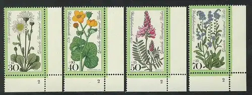 556-559 Wofa Wiesenblumen 1977, FN2 Satz **