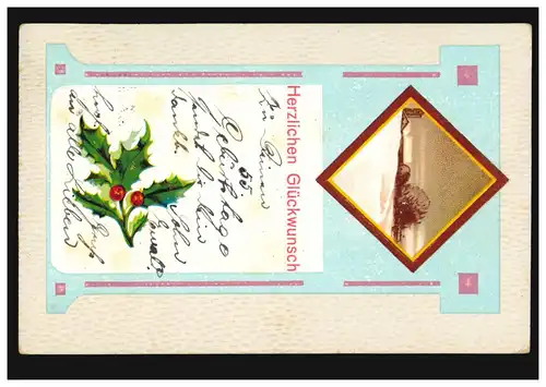 Félicitations pour le paysage hivernal dans le cadre de COLMAR (ELS.) 25.5.1912