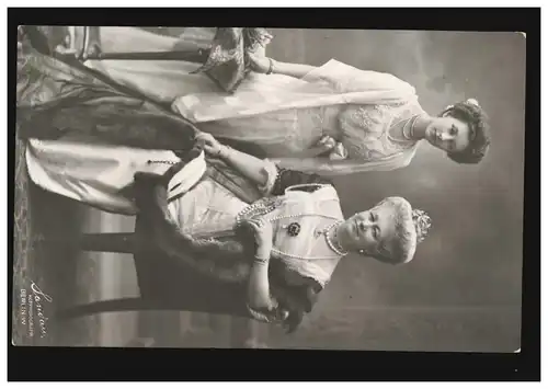 Kaisers AK Auguste Victoria avec fille Viktorie Luise de Prusse, non utilisé