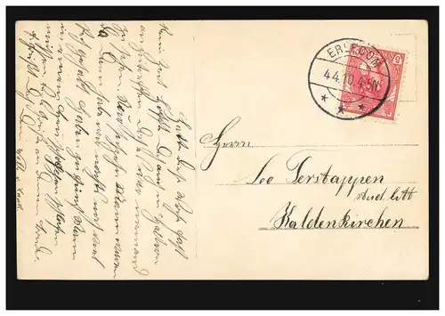 Photo AK Kaiser Wilhelm II avec ses fils, ERLECOM 4.4.1910