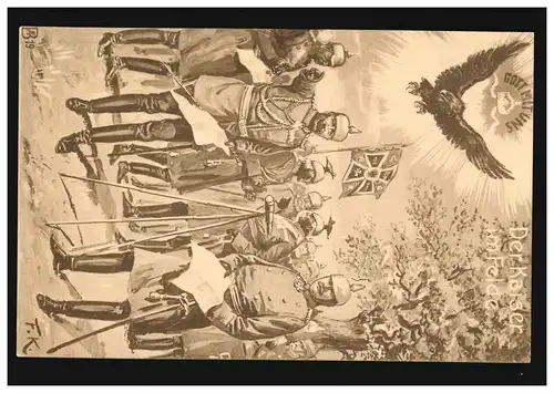 Ansichtskarte Der Kaiser im Feld, geschrieben 15.10.1914