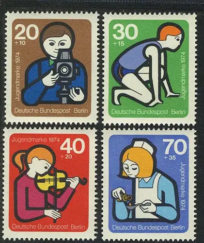 468-471 Jugendarbeit 1974, Satz **