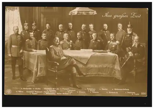 AK photo De grand temps: le leadership militaire avec l'empereur Guillaume II, inutilisé