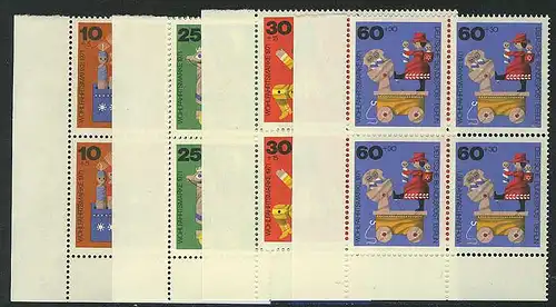 412-415 Wofa Jouets en bois 1971, E-Vbl et l. Set **