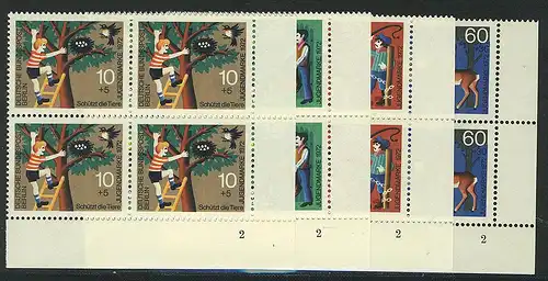 418-421 Jugend Tierschutz 1972, Vbl FN2 Satz **