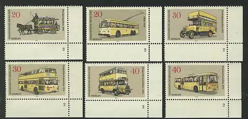 446-451 Berliner Verkehrsmittel Omnibusse 1972, FN2 Satz **