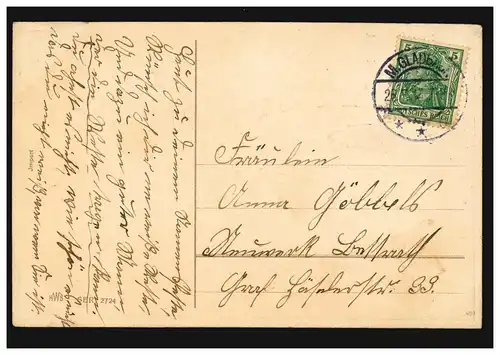 Carte de prénom Vivat Anna!, MÖNCHENNGLADBACH 26.7.1913