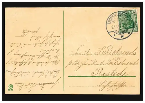 Carte d'anniversaire de l'Anniversation bouquet sur murailles, de L'ÉGLISE