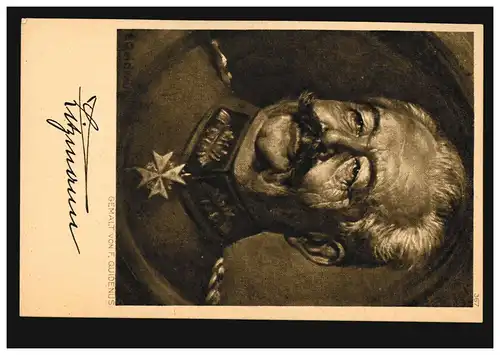 Carte de vue La guerre 1914/16 dans les cartes postales: le général Karl Litzmann, non bâti