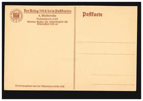 Ansichtskarte Der Krieg 1914/16 in Postkarten: General Karl Litzmann, ungebaucht