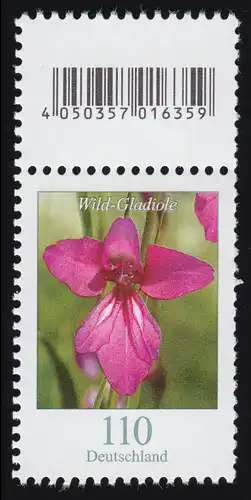 3471 Wild-Gladiole 110 Cent, mit Codierfeld **