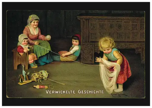 Herman Kaulbuch Wolleaufrollen: Verwickelte Geschichte, DRESDEN 23.11.12