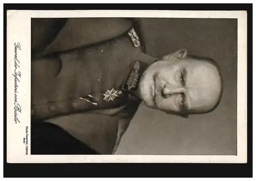 Ansichtskarte General der Infanterie Hans von Beseler, um 1914, ungebraucht