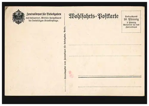 Carte de vue General de l'infanterie Hans von Beseler, vers 1914, inutilisé