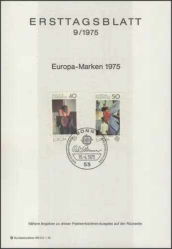 ETB 09/1975 Europa: Gemälde