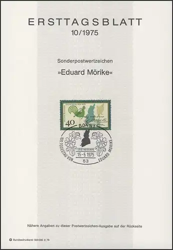 ETB 10/1975 Eduard Mörike