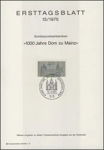 ETB 13/1975 Mainzer Dom
