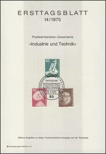 ETB 14/1975 Industrie Technik: Espace, Radio, Pelletterie