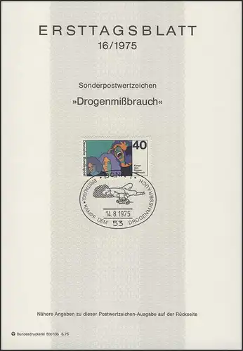 ETB 16/1975 Kampf dem Drogenmißbrauch