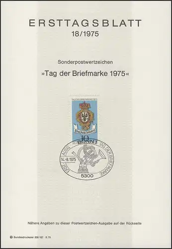 ETB 18/1975 Tag der Briefmarke