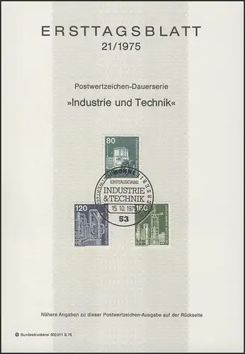 ETB 21/1975 Industrie Technik Tracteur, chimie, haut fourneau