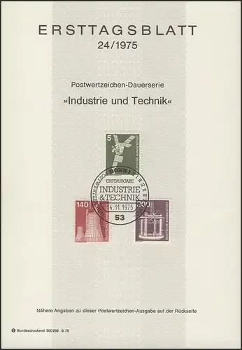 ETB 24/1975 Industrie Technik Satellit, Kraftwerk, Bohr