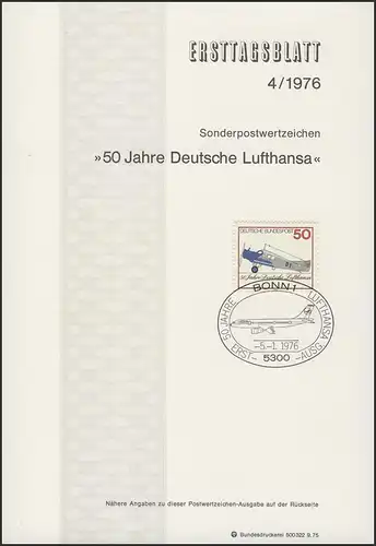 ETB 04/1976 Deutsche Lufthansa. .