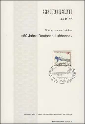 ETB 04/1976 Deutsche Lufthansa