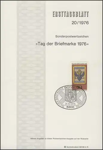 ETB 20/1976 Tag der Briefmarke