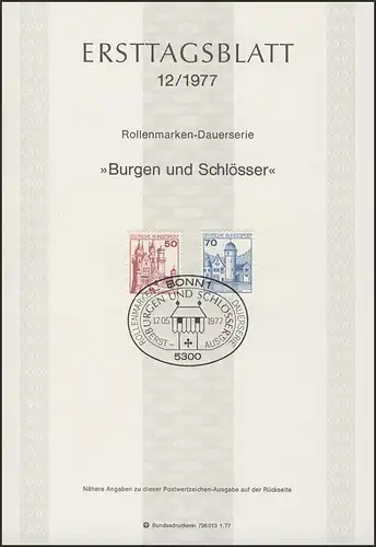 ETB 12/1977 Burgen und Schlösser: Neuschwanstein, Mespe
