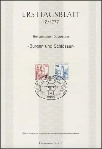 ETB 12/1977 Châteaux et château: Neuschwanstein, Mespe