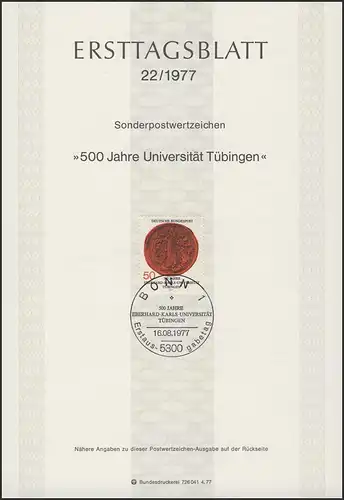 ETB 22/1977 Université de Tübingen