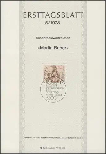 ETB 05/1978 Martin Buber, philosophe social