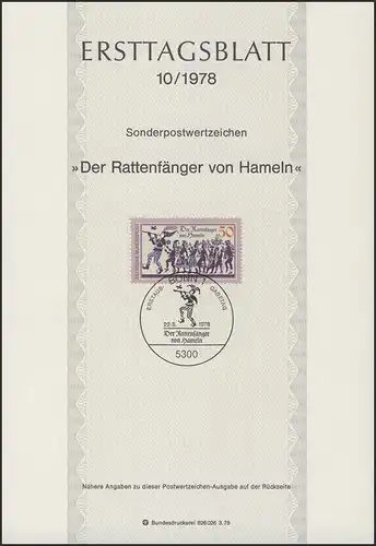 ETB 10/1978 Der Rattenfänger von Hameln