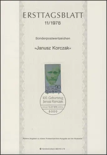 ETB 11/1978 Dr. Janusz Korczak