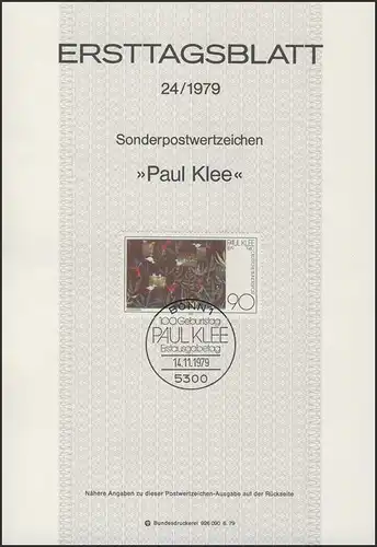 ETB 24/1979 Paul Klee, Maler