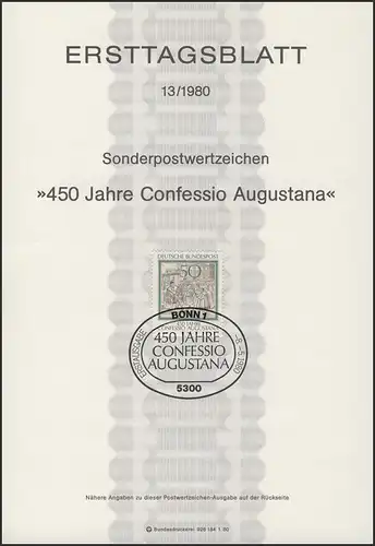 ETB 13/1980 Augsburger Bekenntnis