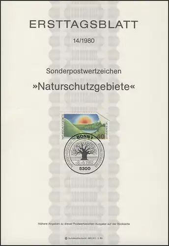 ETB 14/1980 Naturschutzgebiete
