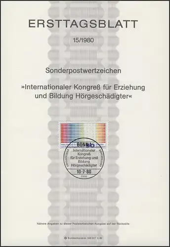 ETB 15/1980 Hörgeschädigte
