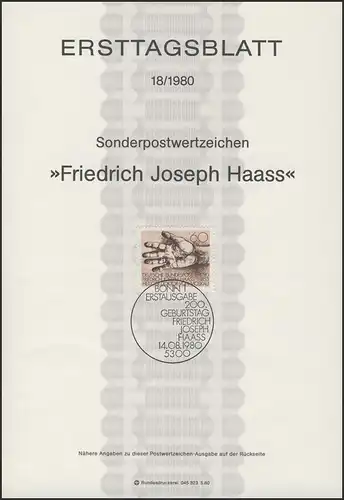 ETB 18/1980 Dr. Friedrich Joseph Haass