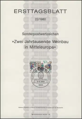 ETB 22/1980 Weinbau