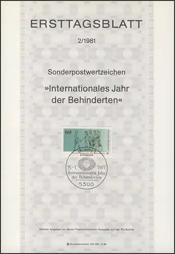 ETB 02/1981 Année des handicapés. .